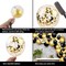 Black and Gold Balloons Garland Arch Kit with Black Gold Confetti Balloons for Graduation Birthday Wedding Party Decorations